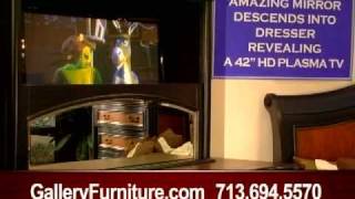 Gallery Furniture commercial for Signature Home Furnishings Patented Lafayette bedroom collection [upl. by Akiras]