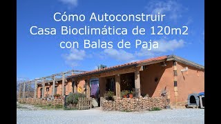 Como autoconstruir casa bioclimática de 120 m2 entre 2 personas [upl. by Ahsinit]