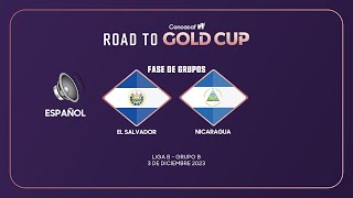 El Salvador vs Nicaragua  Clasificatoria Copa Oro Concacaf W 2024 [upl. by Iarahs573]