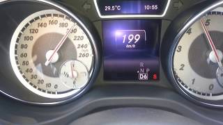 Mercedes CLA 180 acceleration from 120kph to 215kph تجربة مرسيدس cla 180 و التسارع حتى 212كمس [upl. by Merkle489]