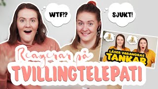 REAGERAR PÅ TVILLINGTELEPATI  Det sjukaste vi upplevt [upl. by Oalsecnew742]