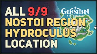 All Nostoi Region Hydroculus Locations Genshin Impact [upl. by Iba]