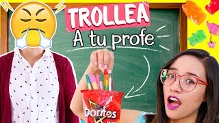 ¡TROLLEA A TU PROFESOR con tus UTILES ESCOLARES  ¡NI SE LO ESPERA 😈😝 ✄ Craftingeek [upl. by Alexandros952]