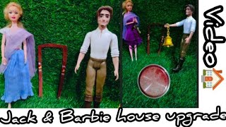 Jack amp Barbie house upgrade video Barbie story 26 [upl. by Arihsan]