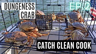 DUNGENESS CRAB Catch Clean Cook Episode 2 [upl. by Melena]