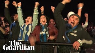 Ecstatic Atalanta fans go wild at Europa League victory [upl. by Bible]