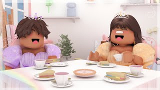 The Kids Surprised us with a TEA PARTY  Bloxburg Family Roleplay [upl. by Junna492]