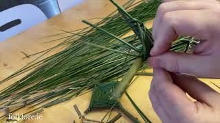 St Brigids Cross  Made from Rushes and Sallies [upl. by Aiz269]