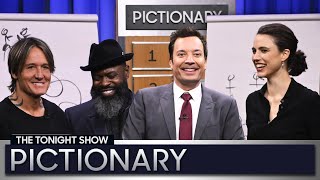 Pictionary with Keith Urban and Margaret Qualley  The Tonight Show Starring Jimmy Fallon [upl. by Airdnat]