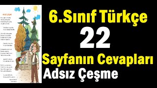 6sınıf türkçe ders kitabı sayfa 22 cevapları [upl. by Robbyn]