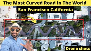 The Most Curved road in the world I Lombard st I San Fransisco I California I Indian Vlogger in USA [upl. by Asnarepse368]