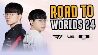 WINNER GOES TO WORLDS  T1 vs DK Highlights with Voice Comms Translated [upl. by Herrle974]