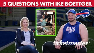 5 Questions With Ike Boettger  Buffalo Bills [upl. by Lejna]