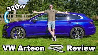 VW Arteon R Shooting Brake review  better than a BMW M340i [upl. by Willy31]