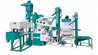 Combined or mini Rice Mill Capacity 1 ton per hour MR9S [upl. by Neehs]