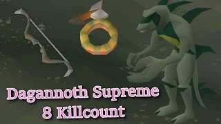 Dagannoth Supreme completed in 8 killcount  Archer Ring amp Seercull Runescape 2007 [upl. by Yrellav]