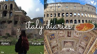 italy diaries  visiting the colosseum roman forum vatican in one day [upl. by Lilahk]