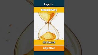 🇬🇧🇸🇰 temporary  dočasné  vocabulary builder  learn English  naučme sa anglicky [upl. by Larentia483]