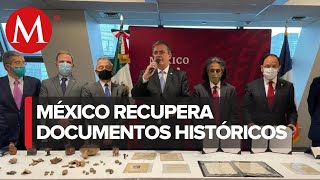 México recupera carta de Hernán Cortés y documentos históricos del siglo XVI [upl. by Guenna]