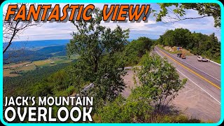 Scenic Spin Jacks Mountain Overlook  Awesome View [upl. by Bohman634]