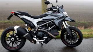 Ducati Hypermotard 821Custom walkaround and LOUD REVS [upl. by Yrffej982]