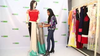 How to Drape Saree in Pant Style  Innovative Saree Draping [upl. by Duky210]