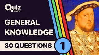 Quiz Master General Knowledge 1  The ultimate Pub Quizzes [upl. by Enneire]