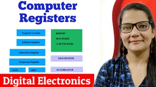 Computer Registers  Digital Electronics  COA Zeenat Hasan Academy [upl. by Imoyik]