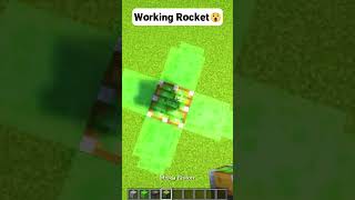 Minecraft Working Rocket 🤯shorts minecraft [upl. by Birmingham27]