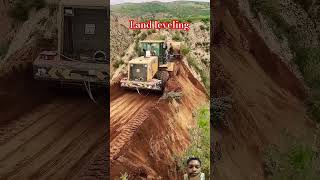 Land leveling automobile paving excavator pavement cat jcb construction macine masine [upl. by Marlea]