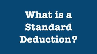 What is my Standard Deduction [upl. by Rambert]