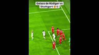 RÜDIGER vs STUTTGART liga dos campeões ligadoscampeoes realmadrid halamadrid [upl. by Roselba667]