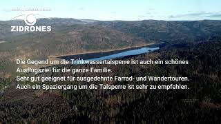 Trinkwassertalsperre Trinkwasserspeicher Frauenau im Bayerischen Wald ZIDRONES [upl. by Ruella]