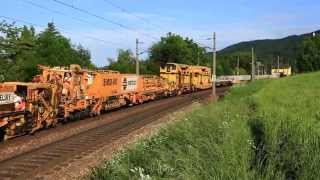 ÖBB 2143 073  044  067 mit Arbeitszug 98503 in Hofstatt Wienerwald HD [upl. by Baiss]