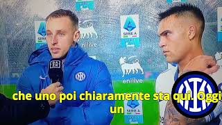 empoli inter 0 3 intervista a frattesi e lautaro post partita [upl. by Eelyrag]