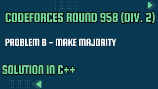 Codeforces Round 984 Div 3 B Startup FREE SOLUTIONS [upl. by Colp]