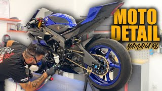 Motorcycle Detailing Wash  Yamaha R6 [upl. by Assina]