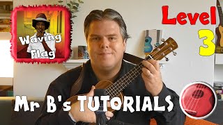 Waving Flag Tutorial  Mr Bs Ukulele Channel [upl. by Noami]