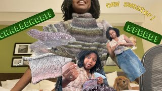 CAN I KNIT MY FIRST SWEATER IN ONE WEEK [upl. by Wally]