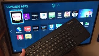 Samsung 50quot LED Smart TV with KeyBoard by Logitech Keyboard and smart hub review by Mr Tims [upl. by Hennebery]