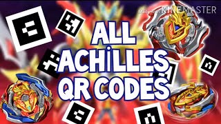 All Achilles QR Codes 2021  BEYBLADE BURST APP [upl. by Naujik]