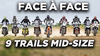 Comparatif 9 motos trails midsize 2024 [upl. by Violette]