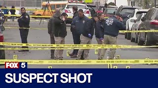 Police fatally shoot suspect involved in Brooklyn double murder [upl. by Valdes]