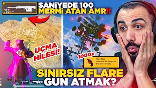 1000 FLARE GUN BİRDEN ATMAK 😮 SANİYEDE 100 MERMİ ATAN AMR VE ARBALET EFSANE MOD  PUBG MOBILE [upl. by Ansela]