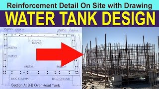 Water tank  design of water tank  RCC water tank  civil Engineering [upl. by Fortuna]