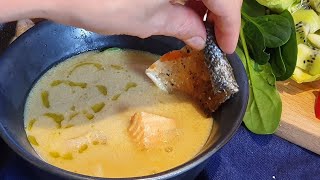 وجبه سمك جديده لذيذهCreamy fish soupKremet fiskesuppe [upl. by Nwadal]