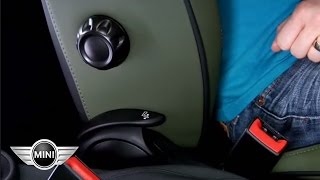 MINI USA  Seat Back and Lumbar Support Adjustment [upl. by Tica]