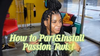 For You How to Part amp Install Passion Twist✨ [upl. by Acnaib]