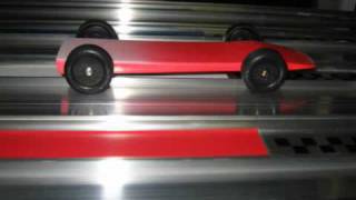 Pinewood Derby Ebay super fast car by DerbyDad4Hirecom red to white fade [upl. by Uv]