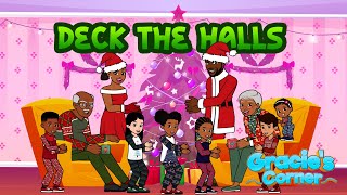 Deck the Halls with Lyrics  Christmas Song for Kids  Gracie’s Corner Nursery Rhymes  Kids Songs [upl. by Pennie]